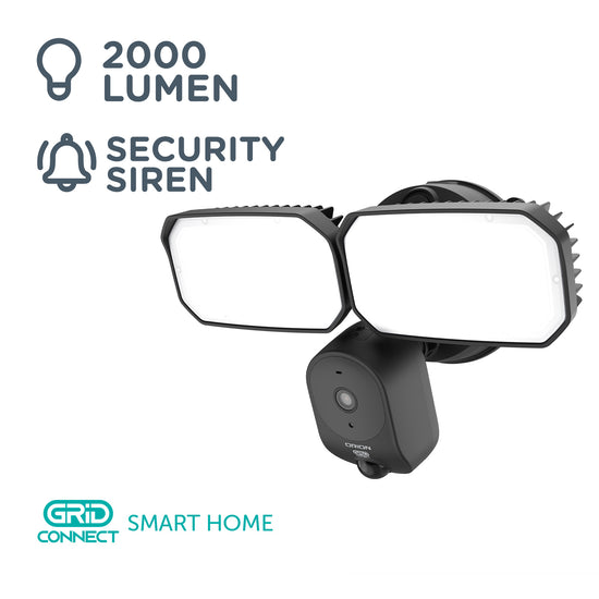 Orion Grid Connect Smart Outdoor Security Camera With Floodlight